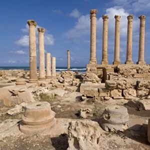 Temple of Isis, Roman site of Sabratha, UNESCO World Heritage Site, Libya