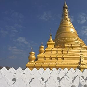 Temple, Sagaing Hill, Sagaing, Mandalay, Myanmar (Burma), Asia