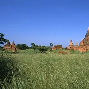 Temples, Bagan (Pagan) archaeological site, Myanmar (Burma), Asia