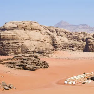 Tented camp, Wadi Rum, Jordan, Middle East