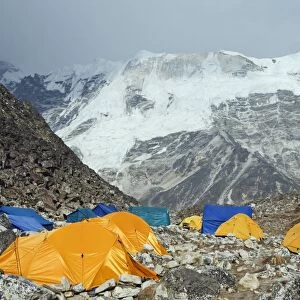 Tents at Island Peak Base Camp, Solu Khumbu Everest Region, Sagarmatha National Park