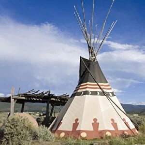 Tepee near Taos, New Mexico, United States of America, North America