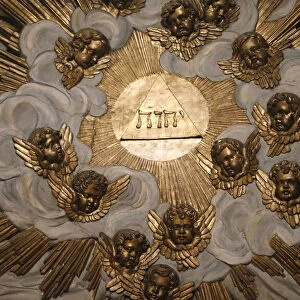 Tetragrammaton, Church of Saint-Thomas d Aquin, Paris, France, Europe