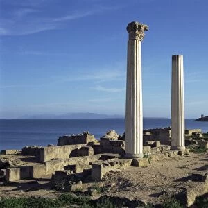 Tharros, Punic and Roman ruins of city founded by Phoenicians