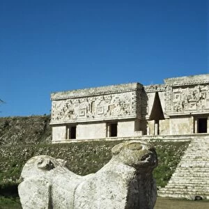 Throne of the Jaguar and Governors Palace at Uxmal