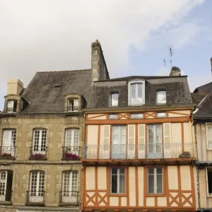 Timber-framed buildings, Quimper, Southern Finistere, Brittany, France