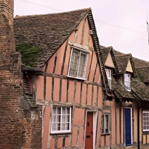 Timbered houses, Lavenham, Suffolk, England, United Kingdom, Europe