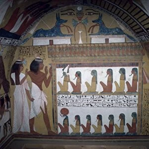 Tomb of Sinjin, chief artist to Rameses II, Deir el Medina, Thebes, UNESCO World Heritage Site