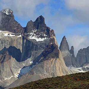 Torres and Cuernos, Torres del Paine National Park, Patagonia, Chile, South America