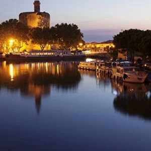 Tour de Constance tower, Aigues Mortes, Petit Camargue, Department Gard, Languedoc-Roussillon