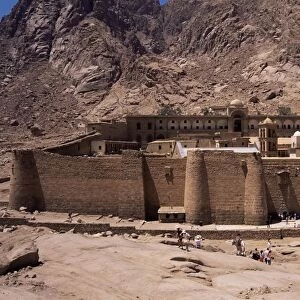 Tourists, St. Catherines Monastery, UNESCO World Heritage Site, Sinai