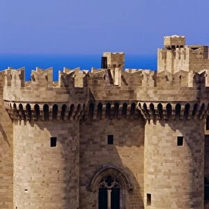 Towers of the Palace of the Grand Masters dating from medieval times