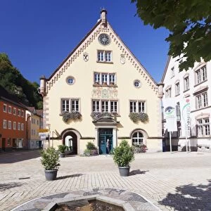 Town Hall, Hornberg, Gutachtal Valley, Black Forest, Baden Wurttemberg, Germany, Europe