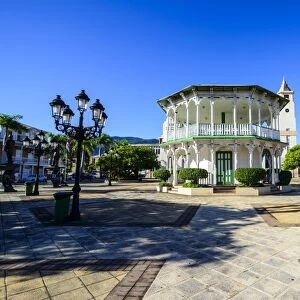 Town square of Puerto Plata, Dominican Republic, West Indies, Caribbean, Central America