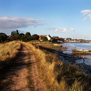 Track by the River at Orford Quay, Orford, Suffolk, England, United Kingdom, Europe
