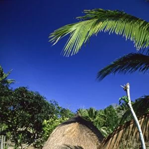 Traditional conical hut in town of Soe, western Timor, Southeast Asia, Asia