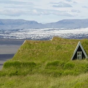 Traditional farm, Skaftafell, Iceland, Polar Regions