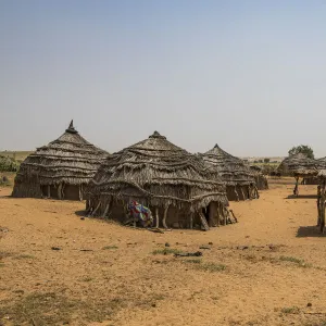 Traditional Hausa village, southern Niger, West Africa, Africa