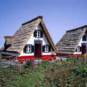 Traditional houses at Santana