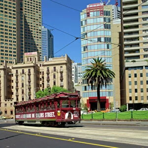 A tram on Macarthur Street in Melbourne, Victoria, Australia, Pacific