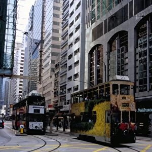 Tram, Sheung Wan, Hong Kong Island, Hong Kong, China, Asia