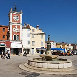 Trg Marsala Tita (Main Square), Rovinj, Istria, Croatia, Europe