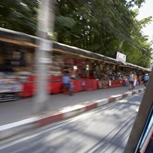 Tuk-tuk ride through the streets of Kata (blurred)