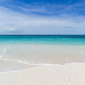 Turquoise waters and whites sand on the world class Shoal Bay East beach, Anguilla