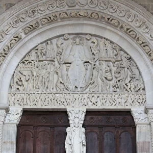 Tympanum of the Last Judgment by Gislebertus on the West Portal of Saint-Lazare Cathedral
