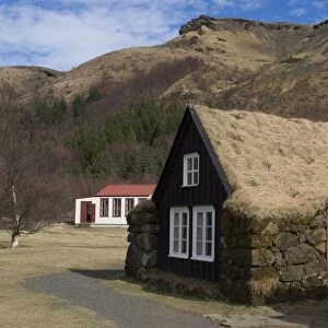 Typical Icelandic house from the last century, Skoga Museum, near Skogafoss
