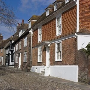 Typical street, next to St. Marys Church, Rye, East Sussex, England