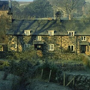 Typical Welsh cottages, Ysbyty Ifan, Gwynedd, Wales, United Kingdom, Europe