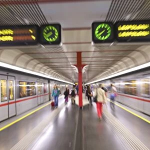 U-Bahn, Vienna, Austria, Europe
