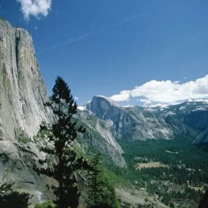 Upper Yosemite Falls cascades down the sheer granite