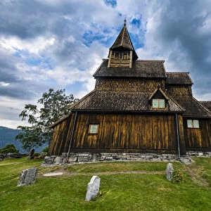 Urnes Stave Church, UNESCO World Heritage Site, Lustrafjorden, Norway, Scandinavia