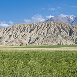 Vast mountain landscape between Bishkek and Song Kol, Kyrgyzstan, Central Asia