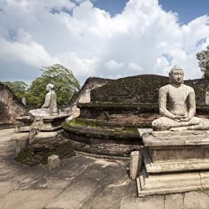 Vatadage ancient ruins, Polonnaruwa, UNESCO World Heritage Site, Sri Lanka, Asia