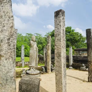 Vatadage, Quadrangle, Polonnaruwa, UNESCO World Heritage Site, North Central Province, Sri Lanka, Asia