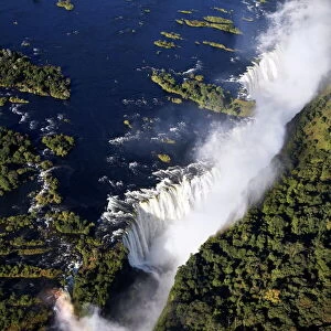 Victoria Falls, on the border of Zambia and Zimbabwe, UNESCO World Heritage Site, Africa