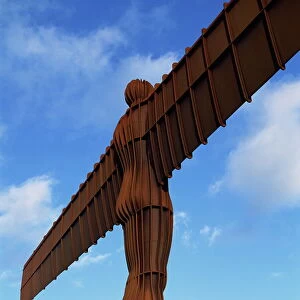 Back view of the Angel of the North statue, Newcastle upon Tyne, Tyne and Wear
