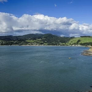 View of the Arai-Te-Uru Recreation Reserve, south end of Hokianga harbour, Northland, North Island, New Zealand, Pacific