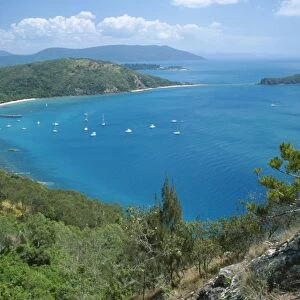 View over Bauer Bay, South Molle Island, Whitsundays, Queensland, Australia, Pacific