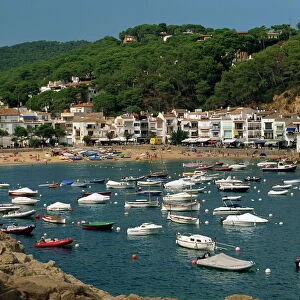 View across bay to village and beach