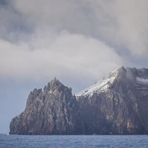 A view of Candlemas Island, an uninhabited volcanic Island in the South Sandwich Islands, South Atlantic, Polar Regions