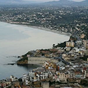 View over Castellammare del Golfo, Sicily, Italy, Mediterranean, Europe