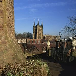 View from the Castle, Tamworth, Staffordshire, England, United Kingdom, Europe