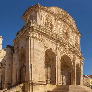 View of Cathedral di San Nicola (Duomo) in Piazza Duomo in Sassari, Sassari, Sardinia, Italy, Mediterranean, Europe