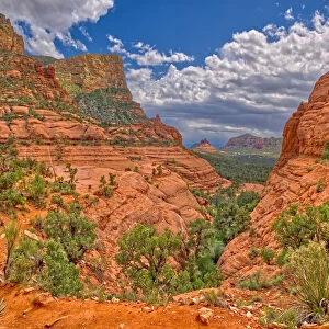 View of Chicken Point from the end of the High On The Hog Trail in Sedona, Arizona