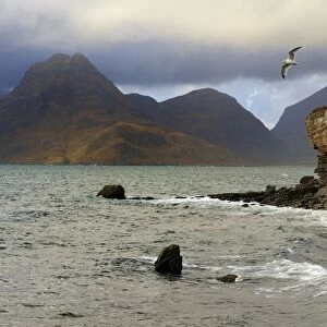 View to Cuillin Hills from Elgol harbour, Isle of Skye, Inner Hebrides
