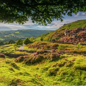 View of Curbar Edge from Baslow Edge, Baslow, Peak District National Park, Derbyshire